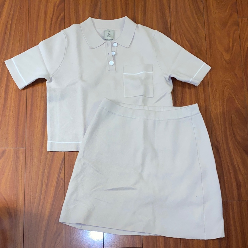 🥣 Sioni 2pcs Skirt/Skort Top Bottom Set🥣